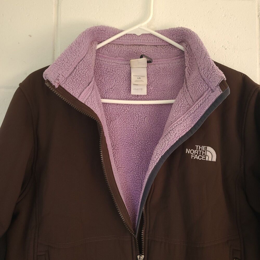 The North Face Summit Series Polartec Brown Teal Soft Shell Jacket Women’s Sz LG - Picture 9 of 16